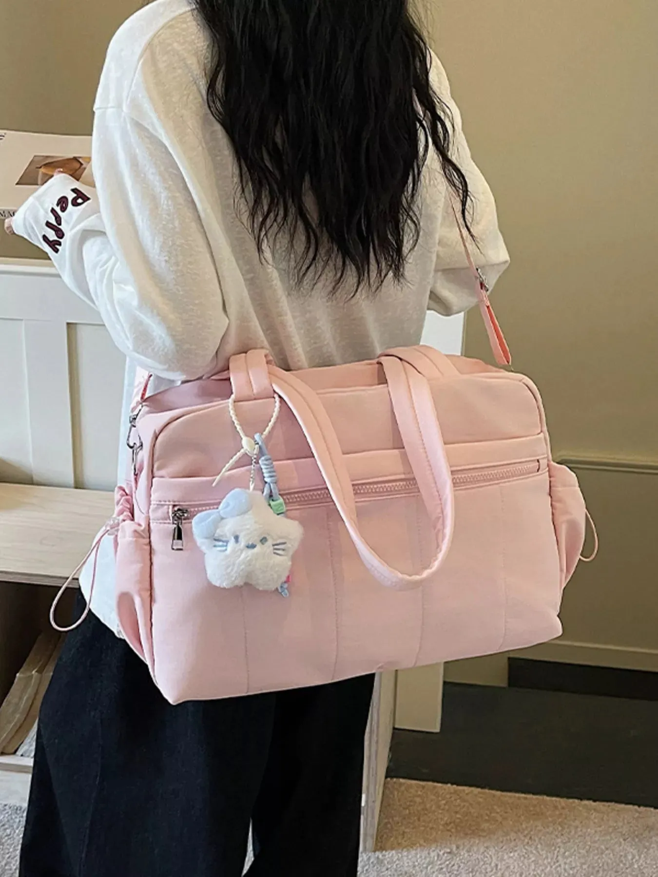 Nylon Lightweight Duffel Bag sold by Charming Charlie product image thumbnail 4