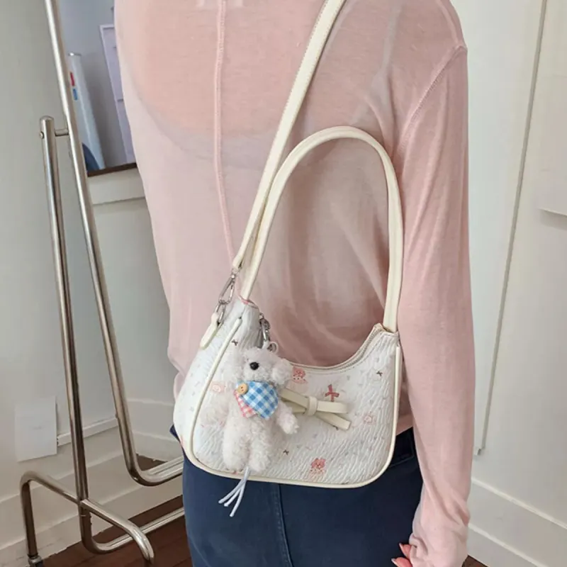 Printed PU Leather Shoulder Bag made by Trendsi