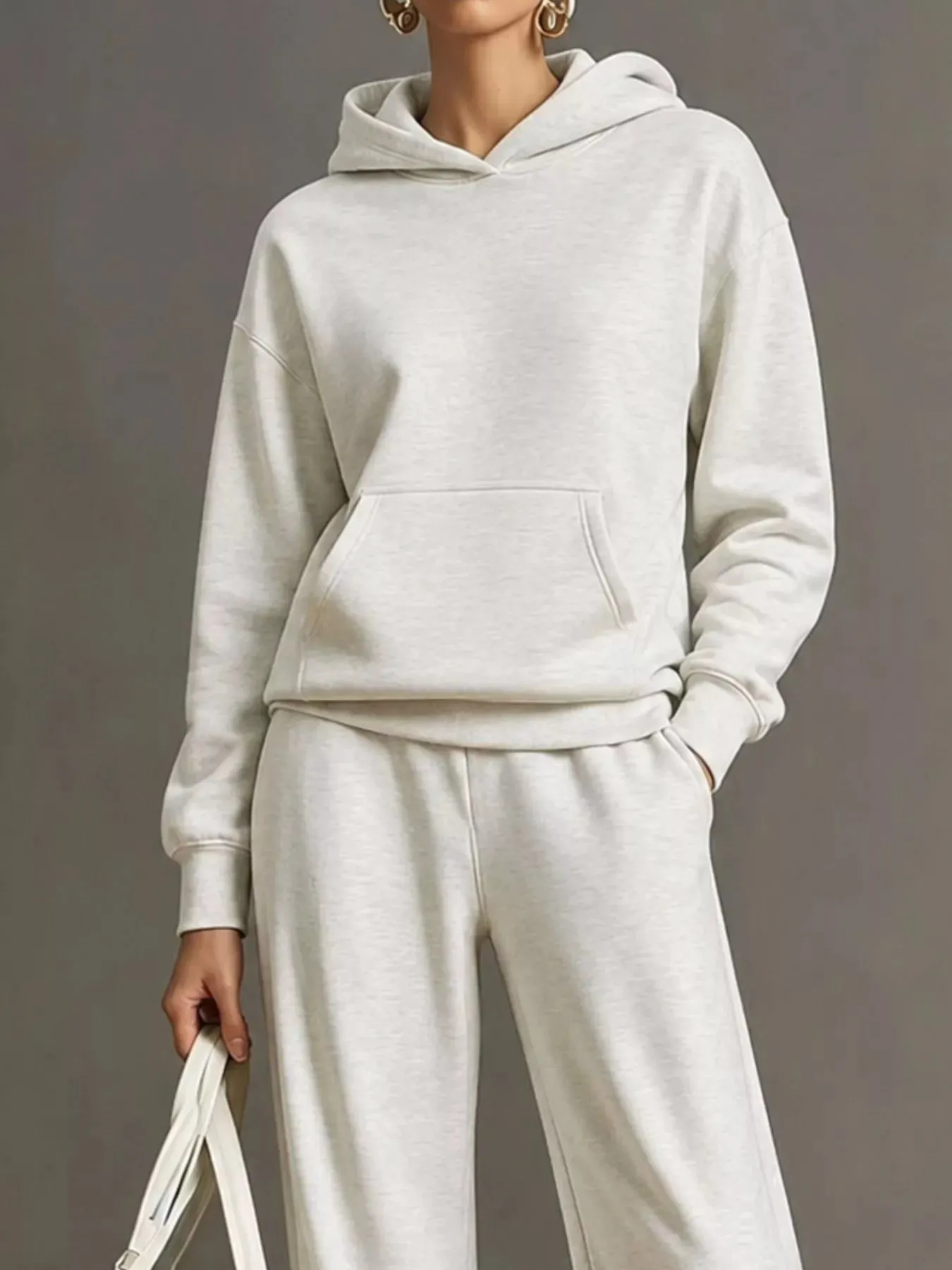 Kangaroo Pocket Hoodie and Pants Set sold by Charming Charlie product image thumbnail 5