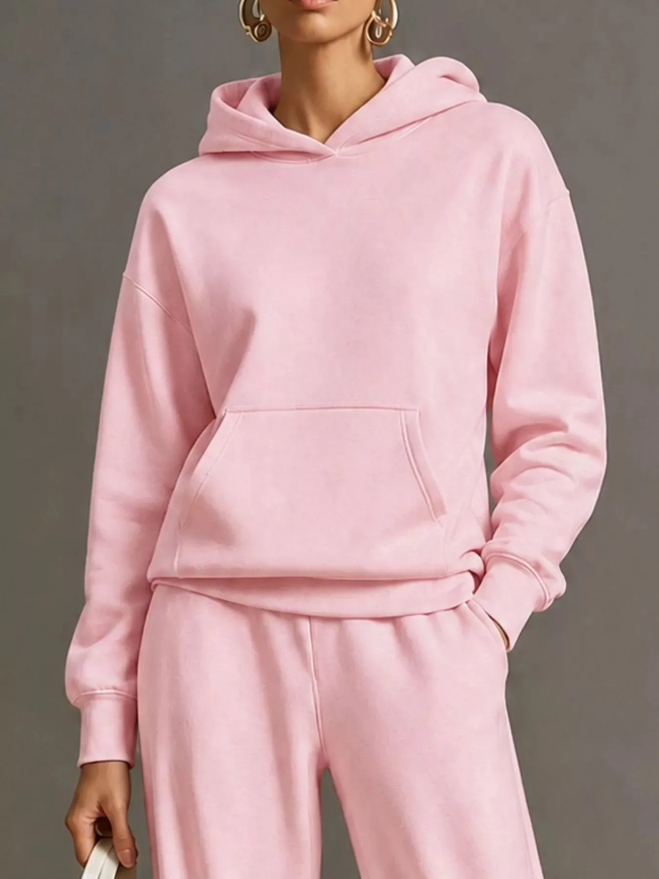 Kangaroo Pocket Hoodie and Pants Set sold by Charming Charlie product image thumbnail 2