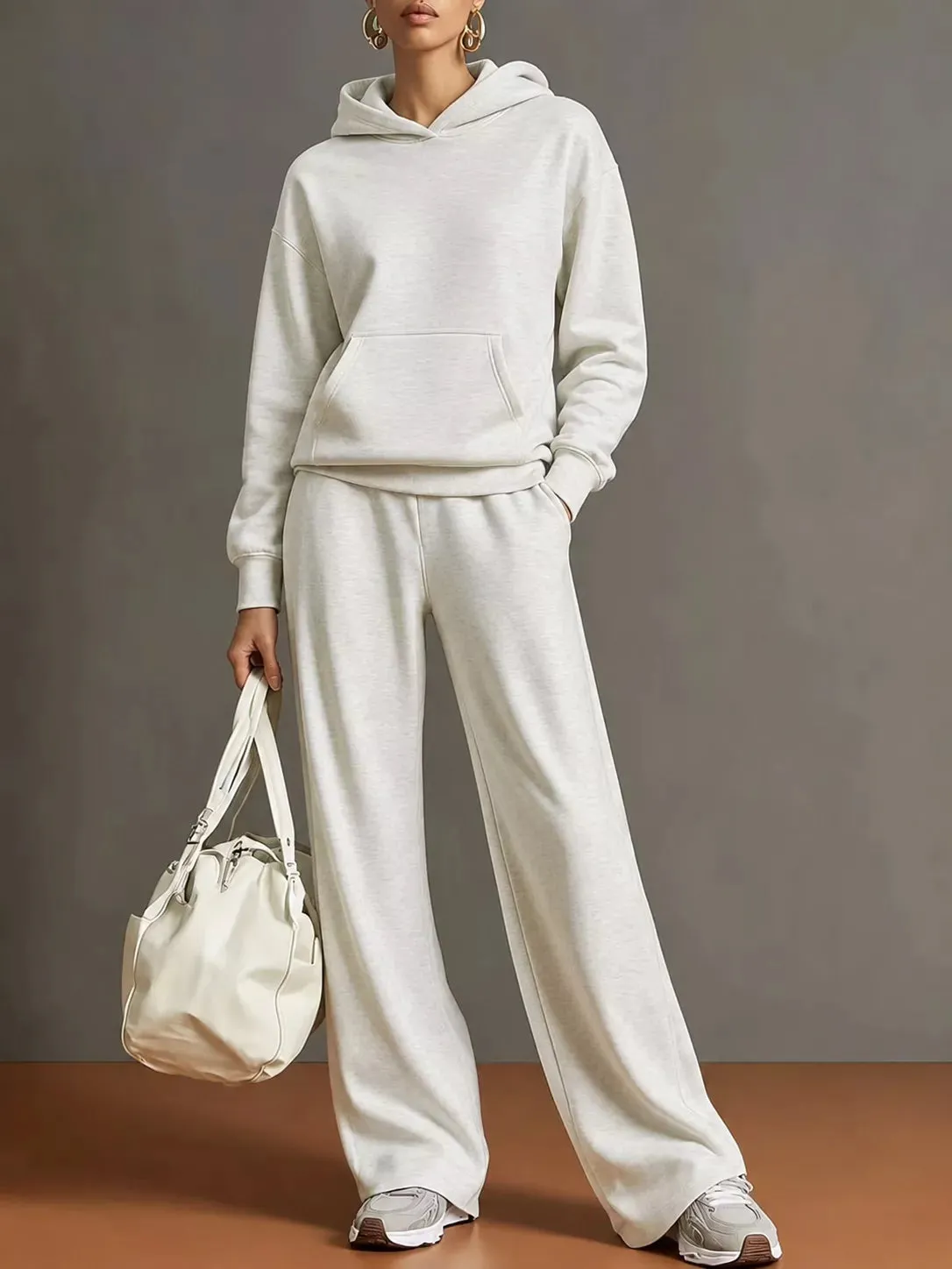 Kangaroo Pocket Hoodie and Pants Set sold by Charming Charlie product image thumbnail 4