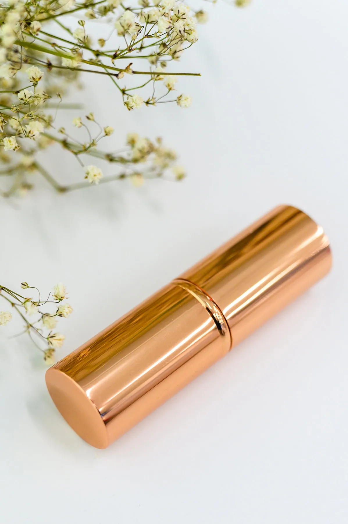 Rose Gold and Pink Telescopic Powder Brush sold by Charming Charlie product image thumbnail 2