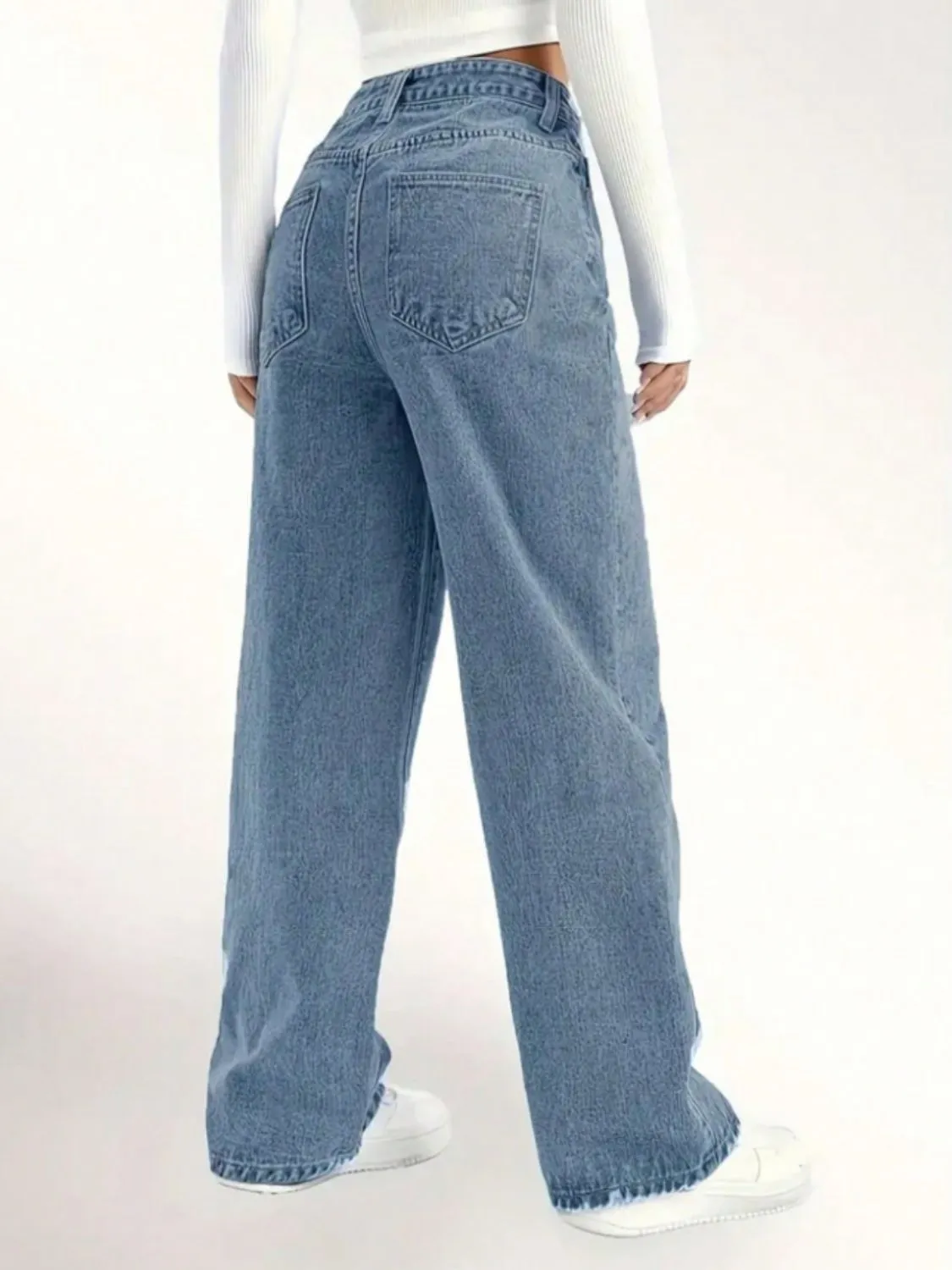 Distressed Wide Leg Jeans sold by Charming Charlie product image thumbnail 2