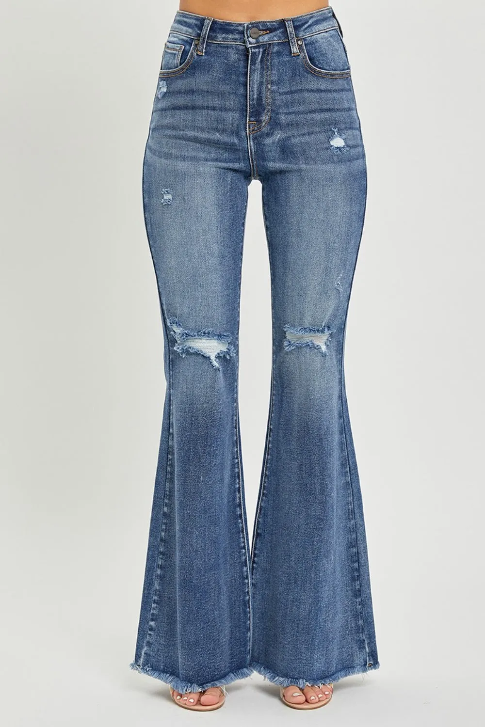 RISEN High Waist Distressed Fare Jeans sold by Charming Charlie product image thumbnail 5
