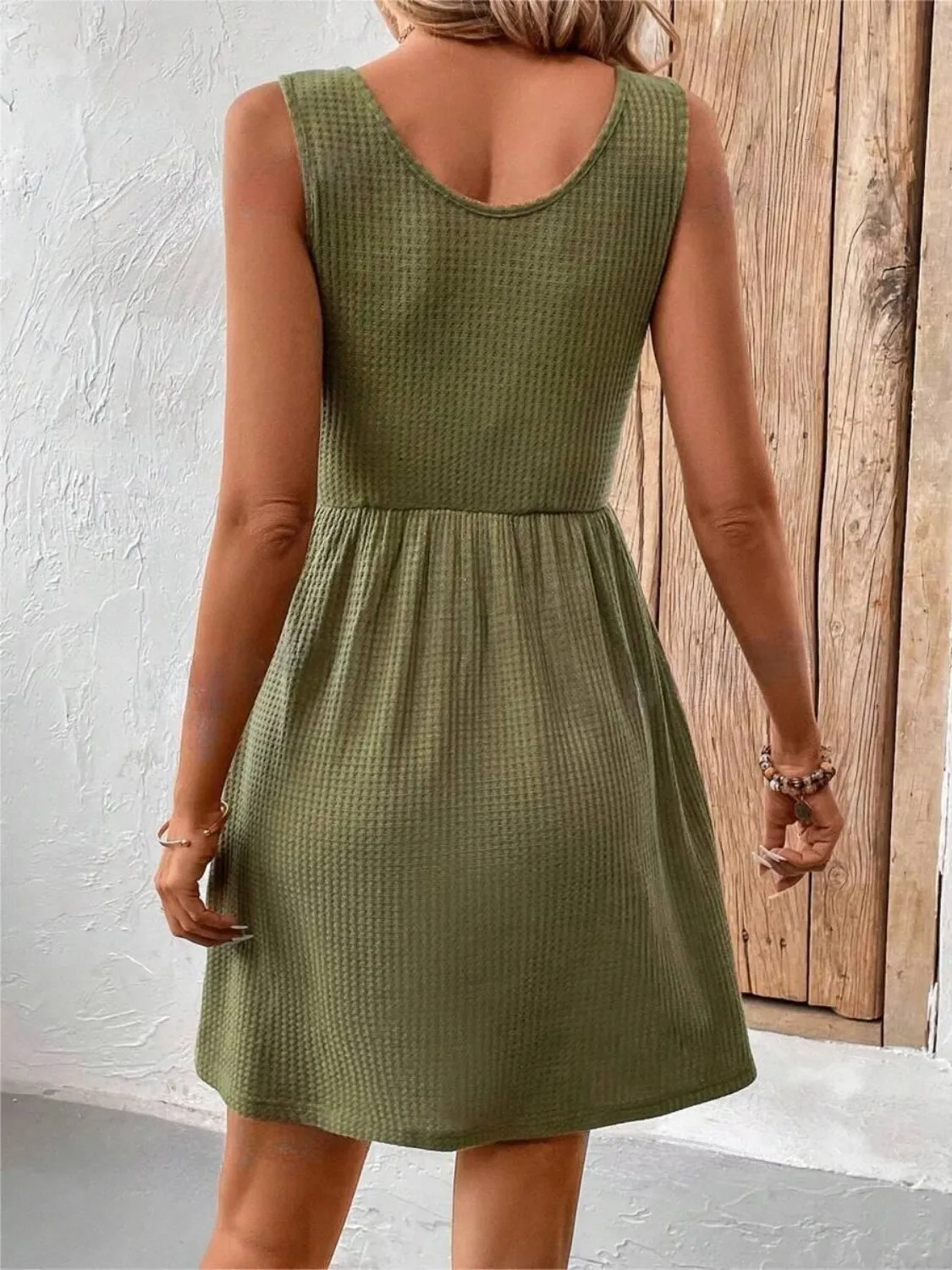 Scoop Neck Wide Strap Mini Tank Dress sold by Charming Charlie product image thumbnail 4