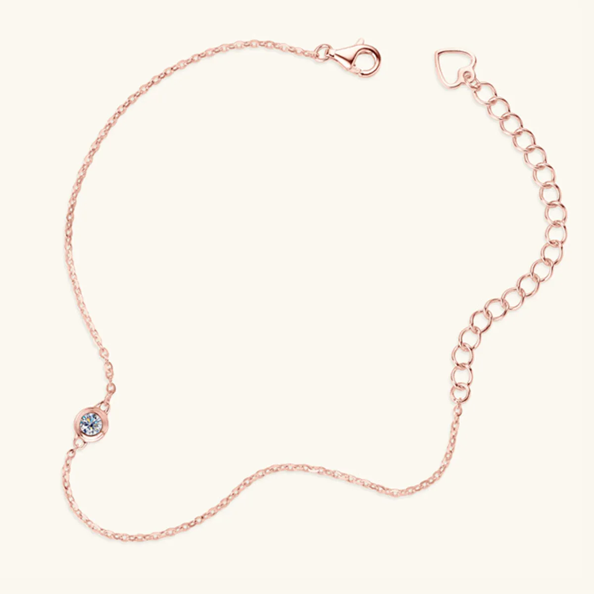 Inlaid Moissanite 925 Sterling Silver Bracelet sold by Charming Charlie product image thumbnail 3