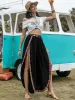Slit Elastic Waist Wide Leg Pants sold by Charming Charlie