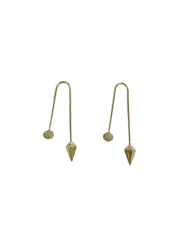 Rebecca Minkoff- Earrings Gold Drop sold by Charming Charlie