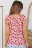 Floral Ruffle Sleeveless Top sold by Charming Charlie