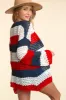 Haptics Full Size Open Front Long Sleeve Stripe Cardigan sold by Charming Charlie