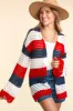 Haptics Full Size Open Front Long Sleeve Stripe Cardigan sold by Charming Charlie