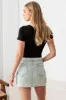 Le Lis High Waist Cargo Denim Mini Skirts sold by Charming Charlie