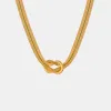 Titanium Steel Knot Necklace sold by Charming Charlie