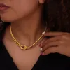 Titanium Steel Knot Necklace sold by Charming Charlie