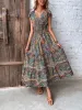 Smocked Printed Cap Sleeve Midi Dress sold by Charming Charlie