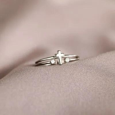 925 Sterling Silver Cross Ring sold by Charming Charlie product image thumbnail 3