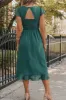 Cutout Ruffle Hem Cap Sleeve Dress sold by Charming Charlie