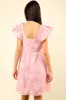 Cutout Ruffle Hem Cap Sleeve Dress sold by Charming Charlie