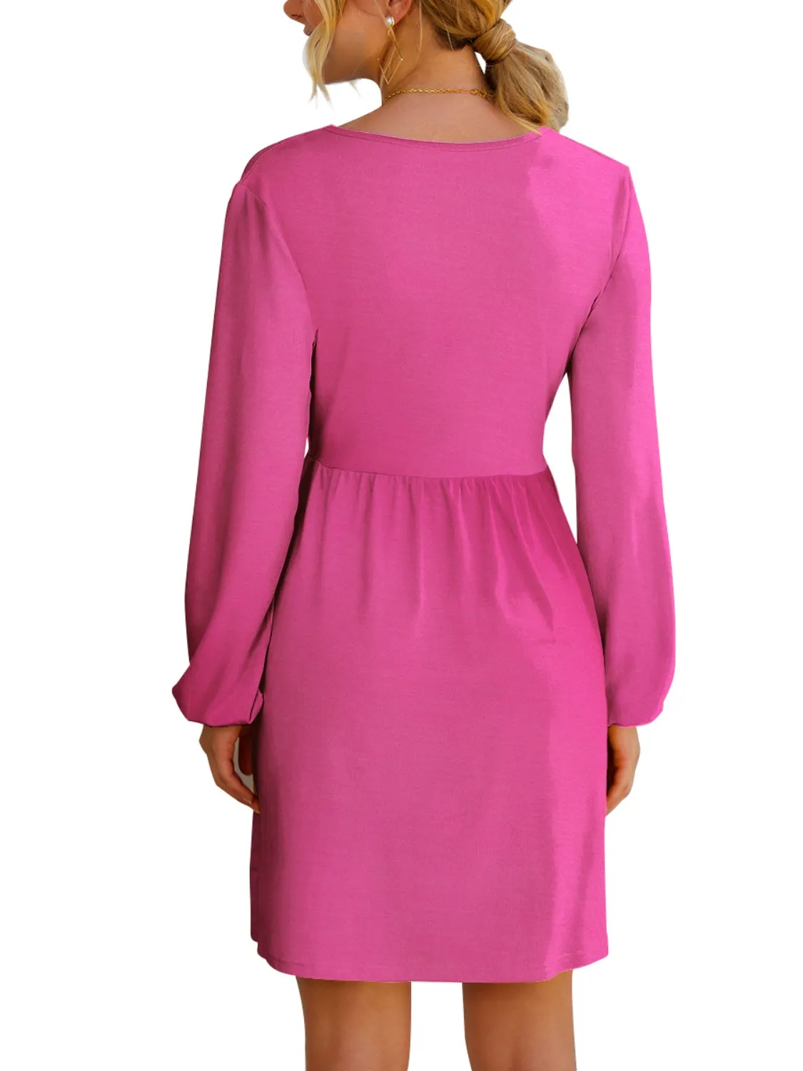 Surplice Long Sleeve Mini Dress sold by Charming Charlie product image thumbnail 2