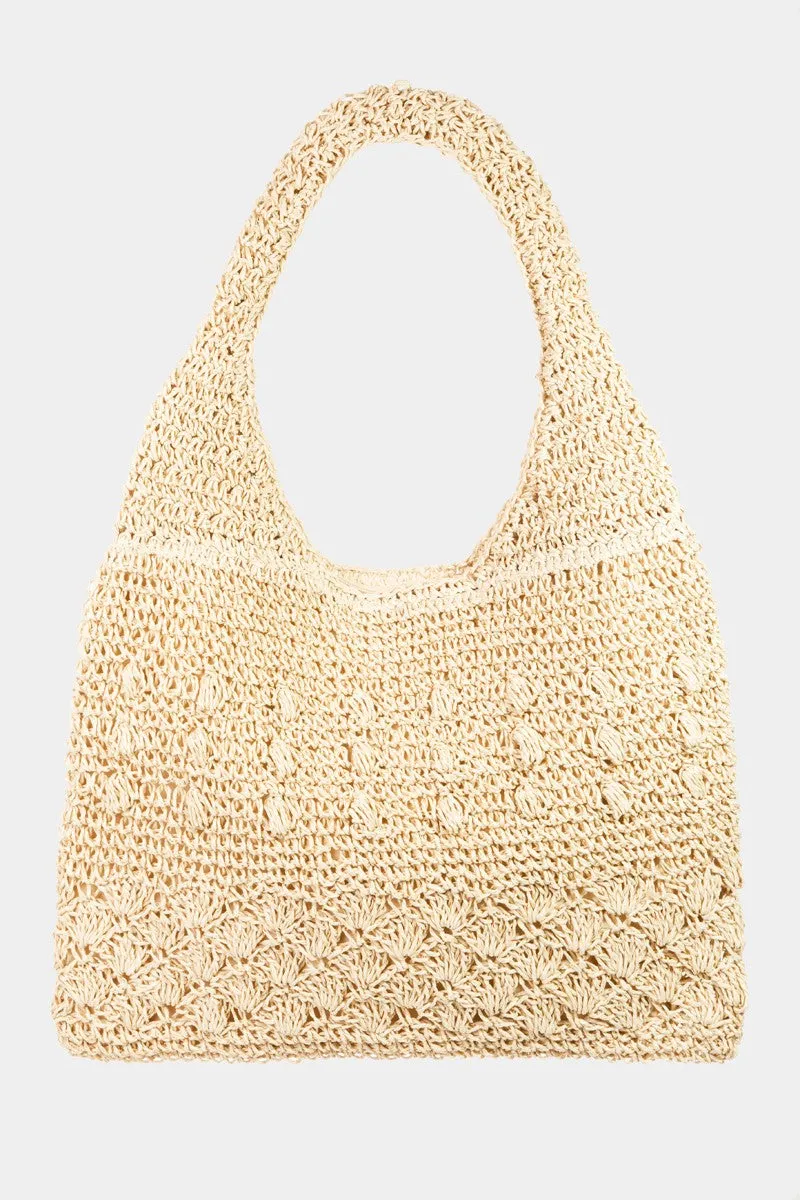 Fame Straw Braided Tote Bag sold by Charming Charlie
