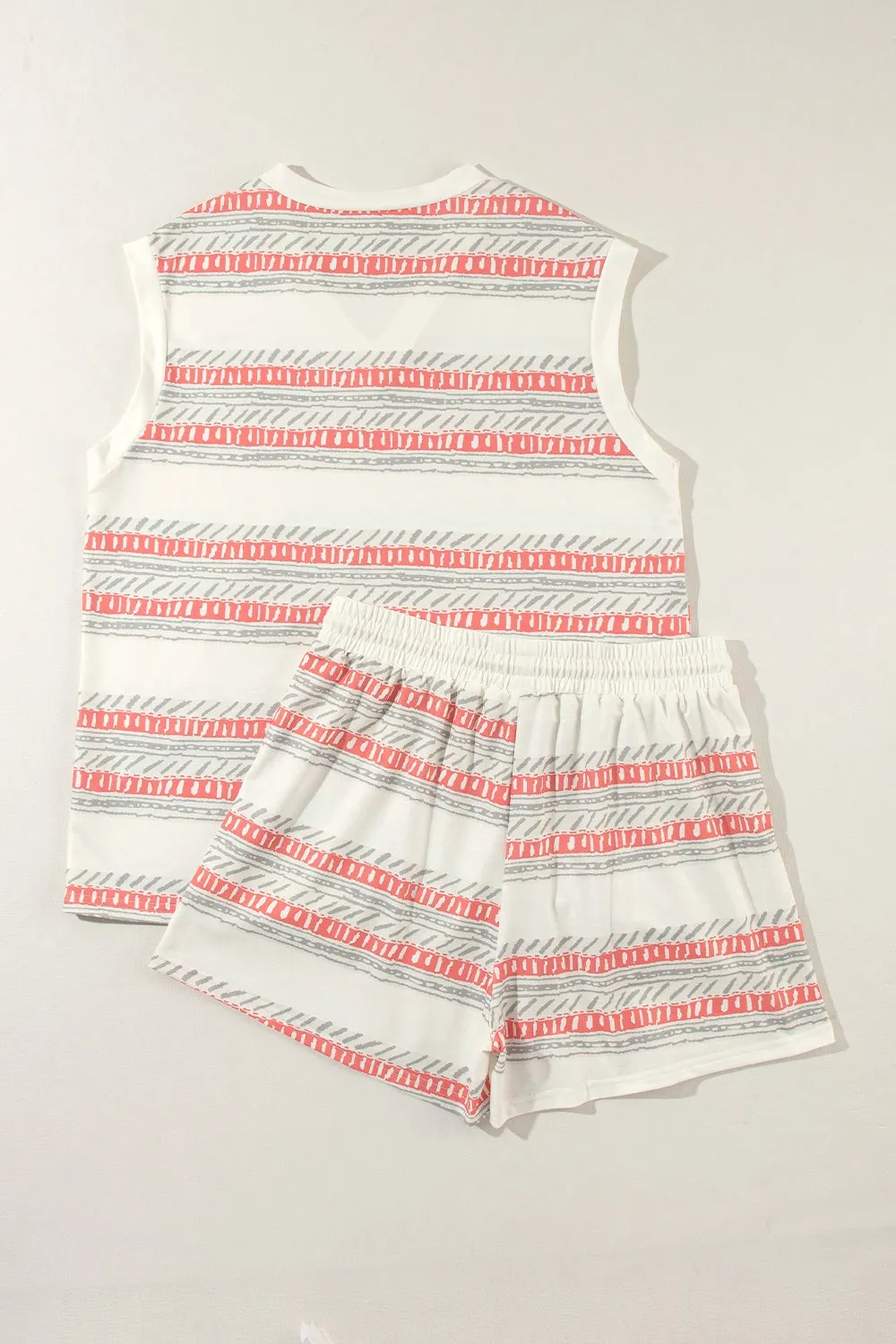 V-Neck Sleeveless Top and Drawstring Shorts Set sold by Charming Charlie product image thumbnail 3