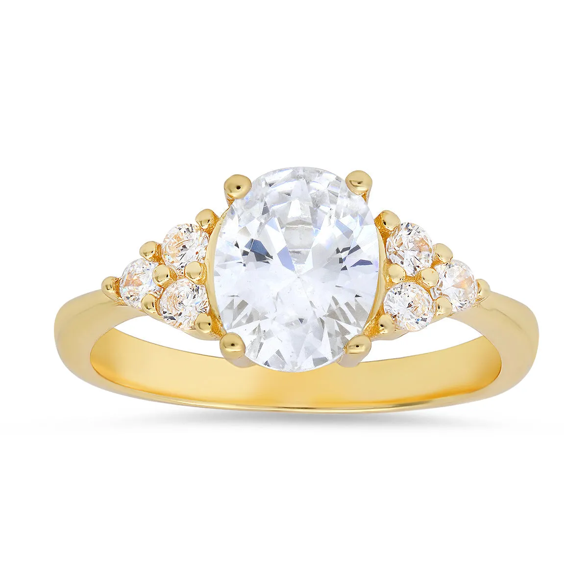 Sterling Silver Oval-cut Diamond CZ Ring sold by Charming Charlie product image thumbnail 3