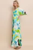 ODDI Floral Printed Slit Maxi Dress sold by Charming Charlie