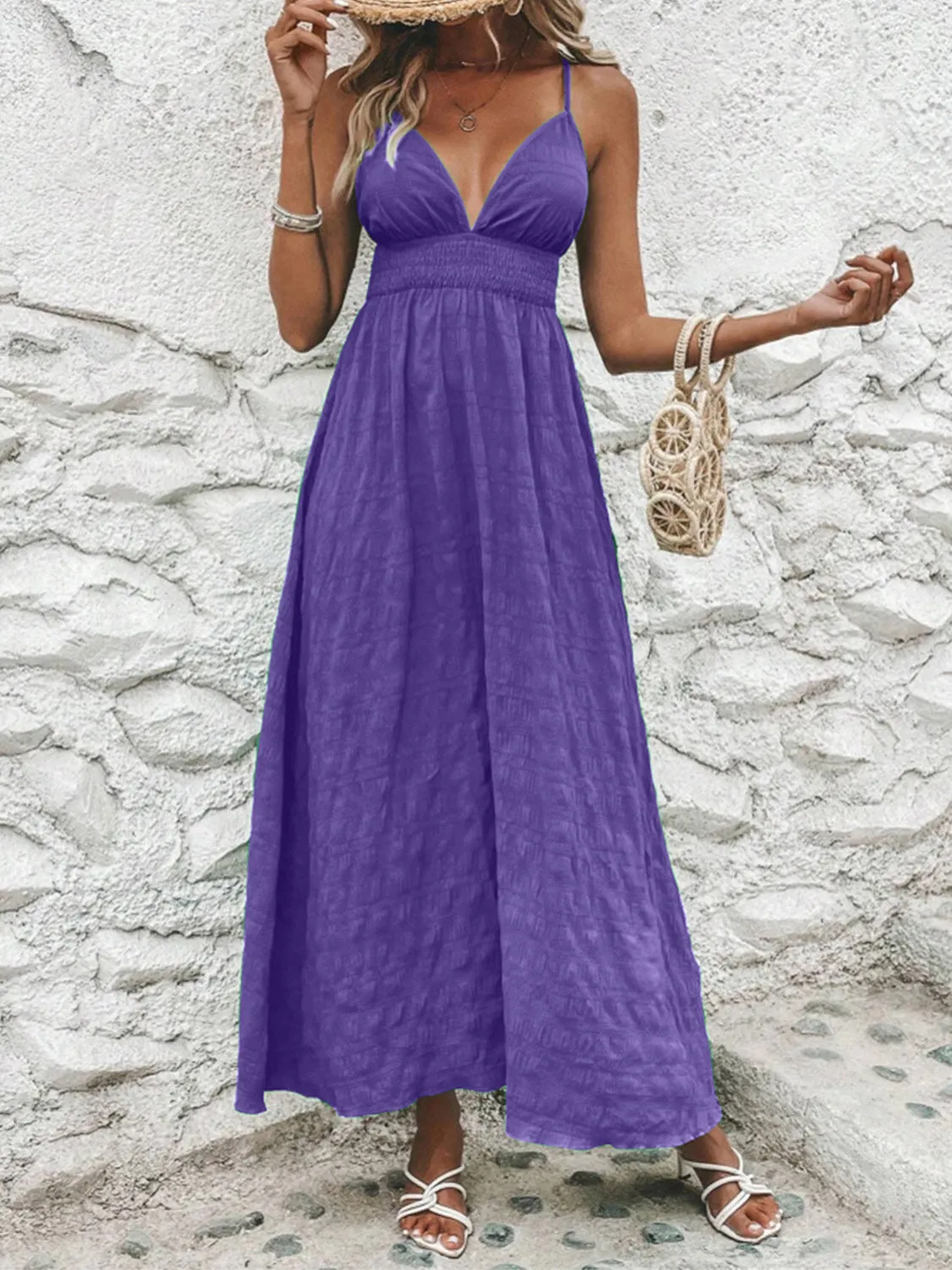 Crisscross V-Neck Maxi Cami Dress sold by Charming Charlie product image thumbnail 5