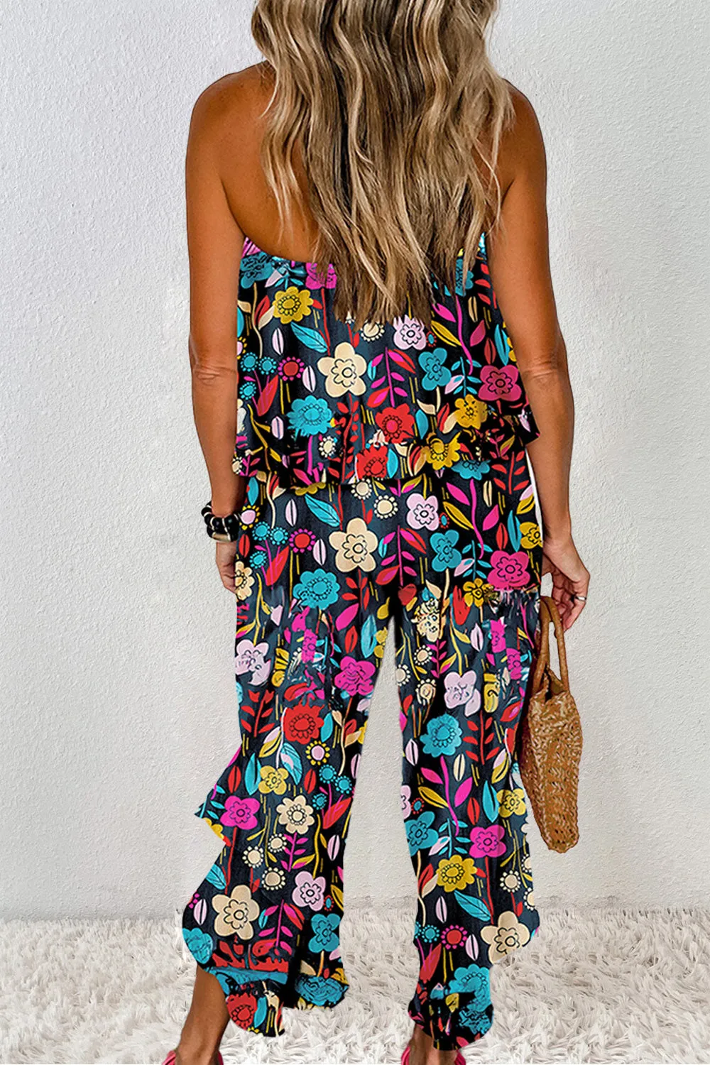 Printed Tube Wide Leg Jumpsuit sold by Charming Charlie product image thumbnail 2