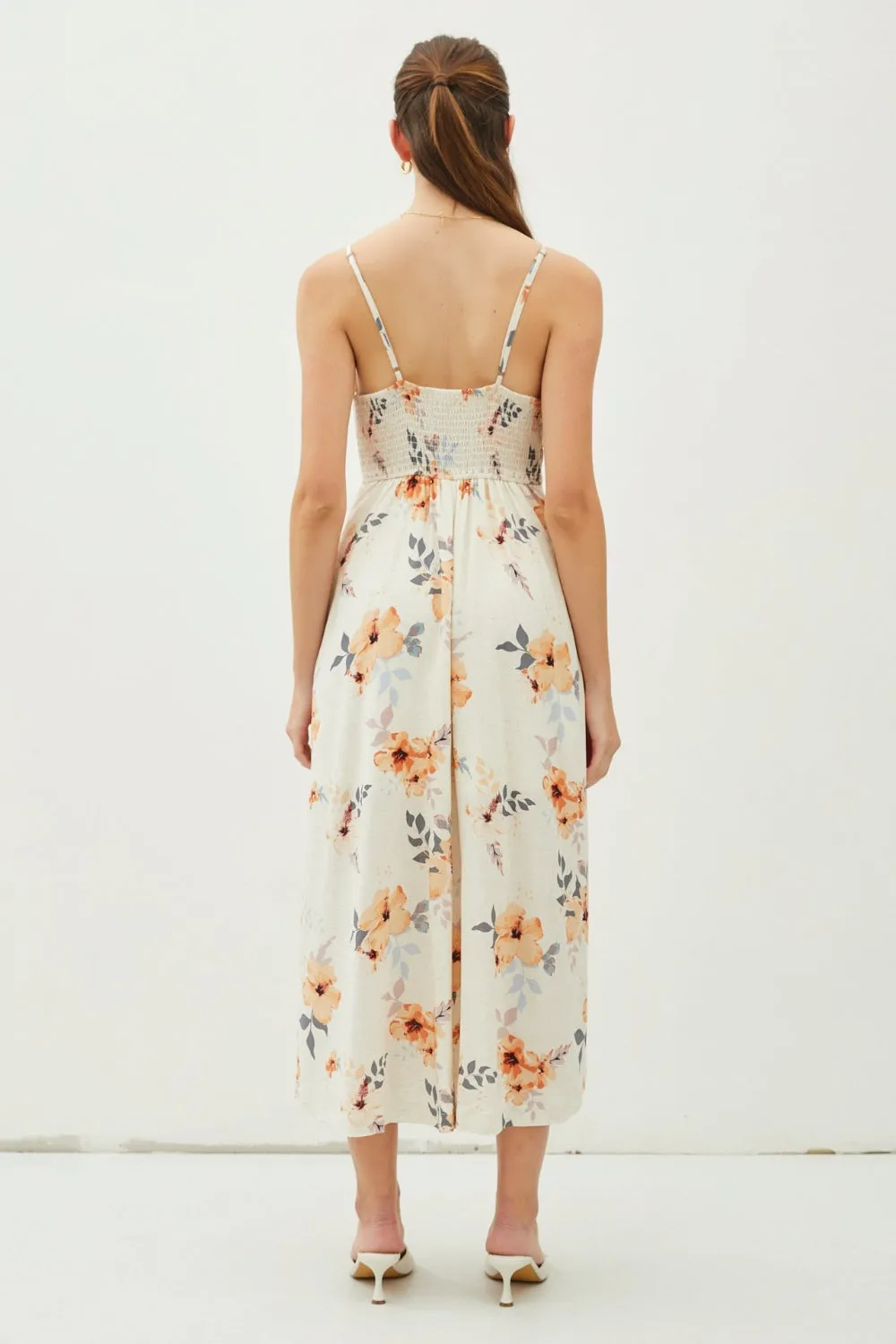 Be Cool Floral Button Down Cami Midi Dress sold by Charming Charlie product image thumbnail 2