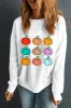 Pumpkin Graphic Long Sleeve Sweatshirt sold by Charming Charlie