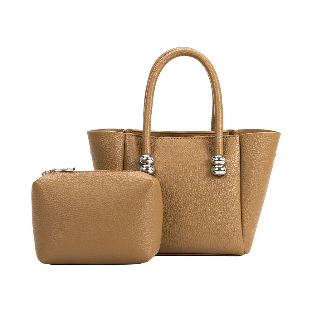 Harlow Nude Recycled Vegan Top Handle Bag sold by Charming Charlie product image thumbnail 4