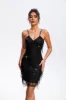 Sequin V-Neck Wrap Cami Dress sold by Charming Charlie
