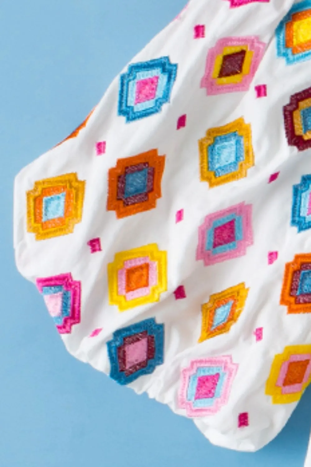 Printed Mock Neck Puff Sleeve Blouse sold by Charming Charlie product image thumbnail 4