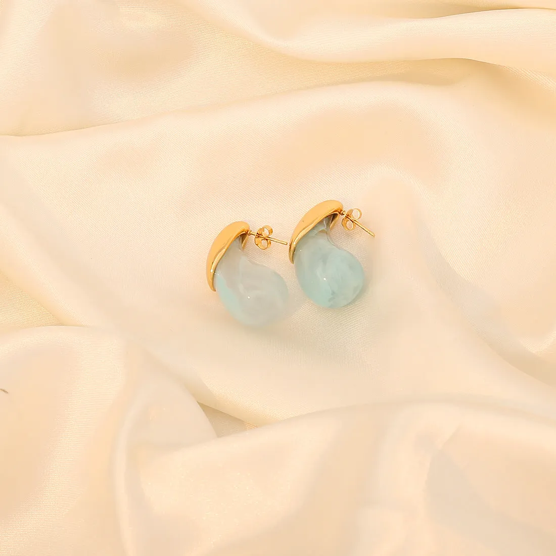 Stainless Steel Resin Geometric Shape Earrings sold by Charming Charlie product image thumbnail 5