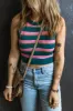 Striped Round Neck Knit Vest sold by Charming Charlie