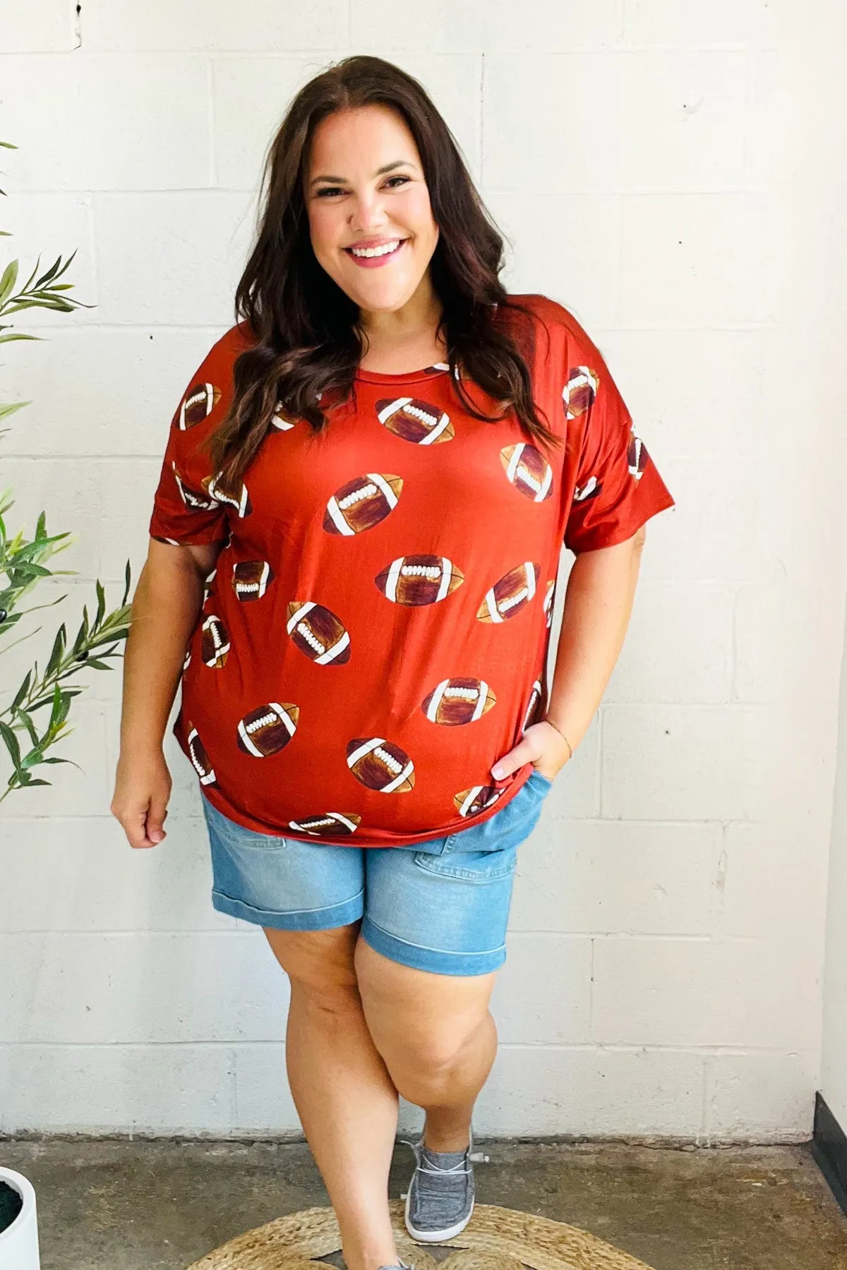 Game Day Auburn Football Print Knit Top sold by Charming Charlie product image thumbnail 3