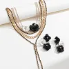Alloy Rhinestone Multi-Layered Flower Necklace sold by Charming Charlie
