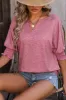 Notched Lantern Sleeve Blouse sold by Charming Charlie