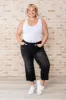 Ryan High Rise Button Fly Wide Leg Crop Jeans sold by Charming Charlie