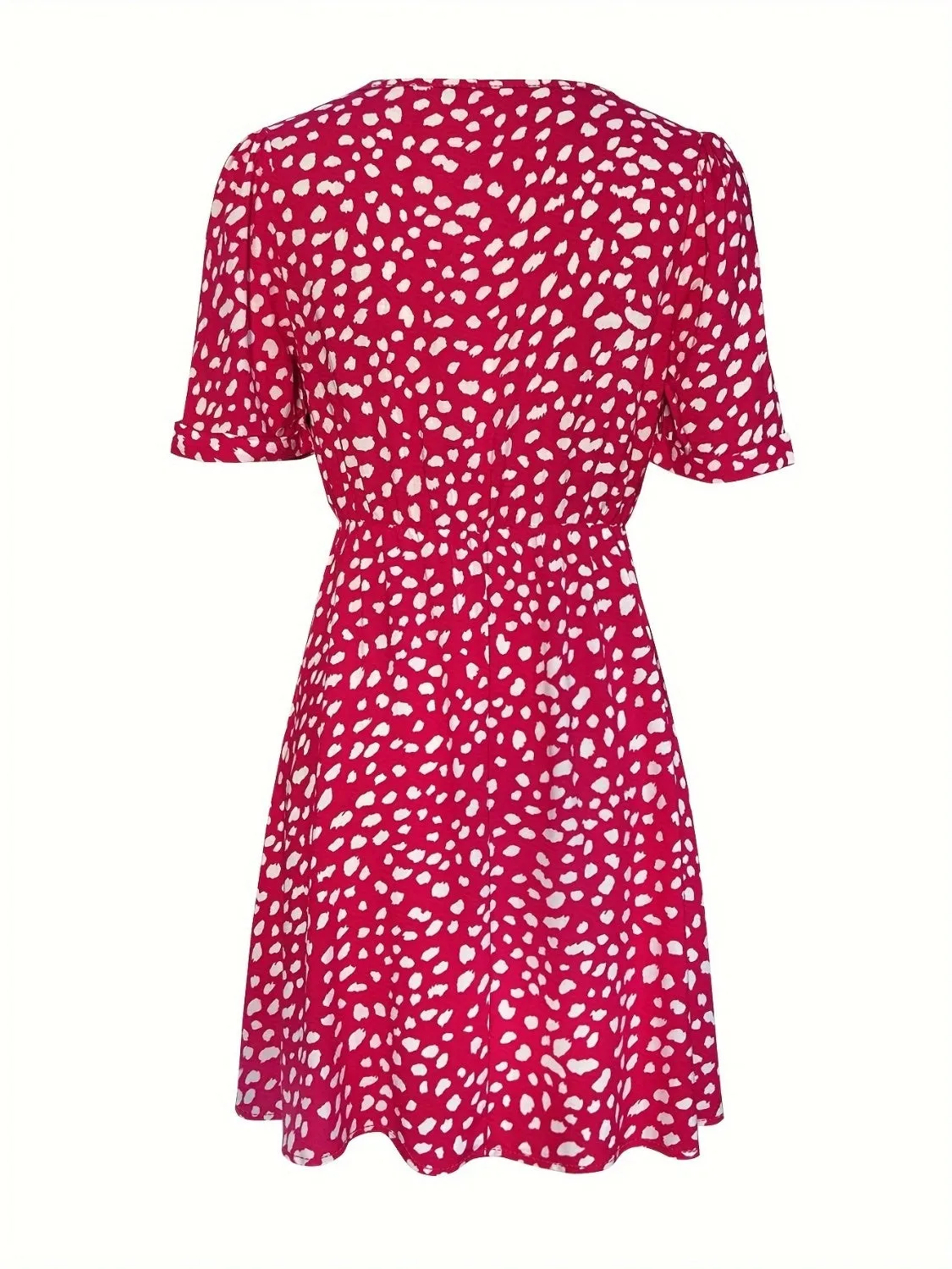 Printed V-Neck Short Sleeve Mini Dress sold by Charming Charlie product image thumbnail 2