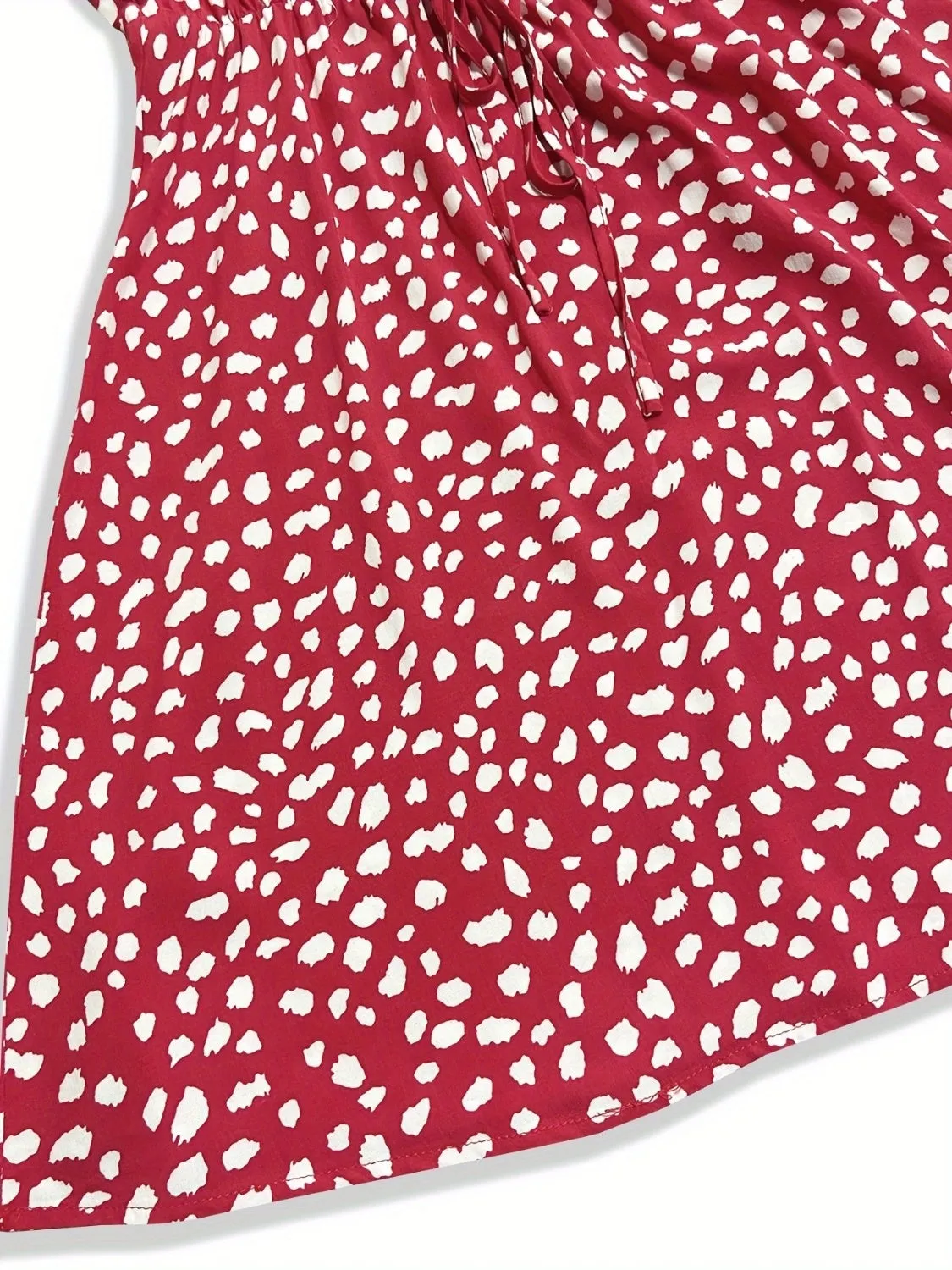 Printed V-Neck Short Sleeve Mini Dress sold by Charming Charlie product image thumbnail 3