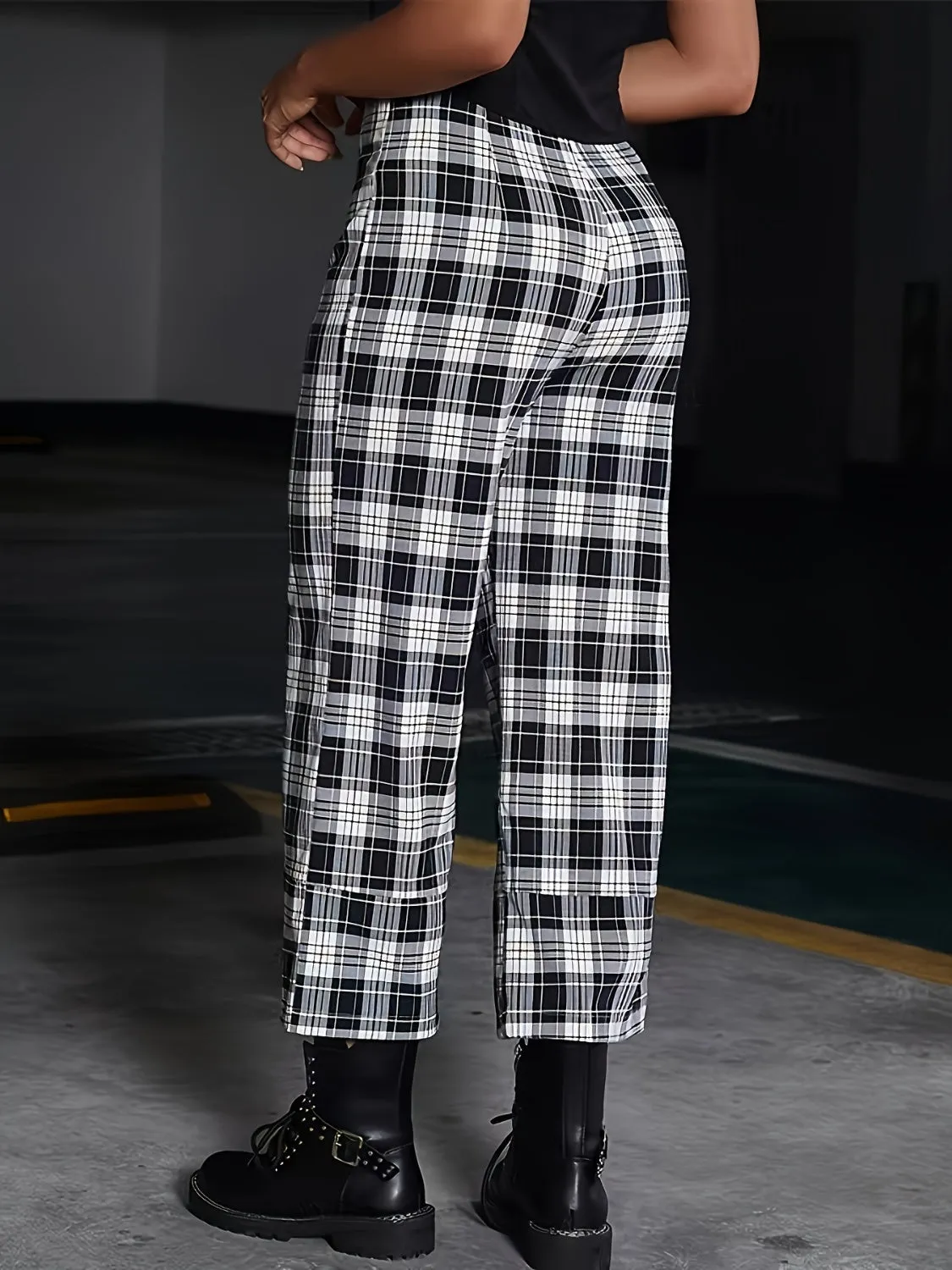 Full Size Plaid High Waist Pants sold by Charming Charlie product image thumbnail 2