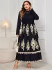 Plus Size Printed Mock Neck Long Sleeve Dress sold by Charming Charlie