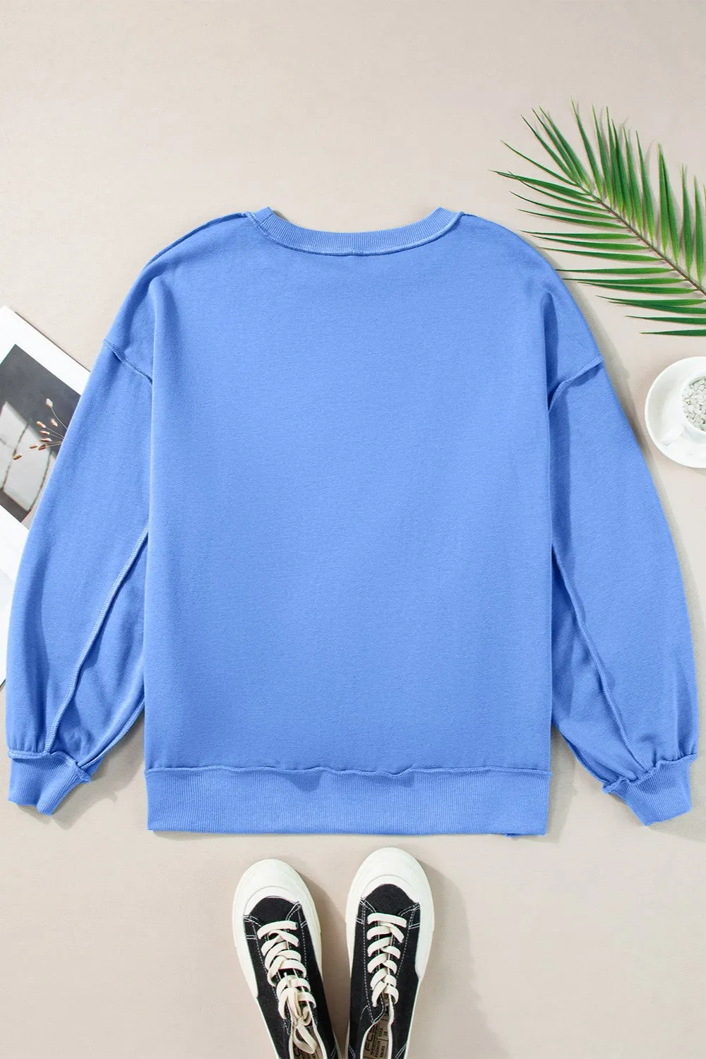 Exposed Seam Star Long Sleeve Sweatshirt sold by Charming Charlie product image thumbnail 3