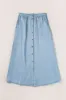 Snap Down High Waist Denim Skirt sold by Charming Charlie