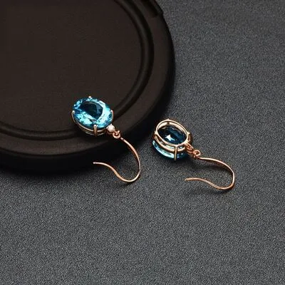 Rose Gold-Plated Artificial Gemstone Earrings sold by Charming Charlie
