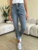 Judy Blue Full Size High Waist Cuff Hem Skinny Jeans sold by Charming Charlie