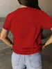 Full Size Letter Graphic Round Neck Short Sleeve T-Shirt sold by Charming Charlie