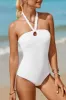 Halter Neck One-Piece Swimwear sold by Charming Charlie